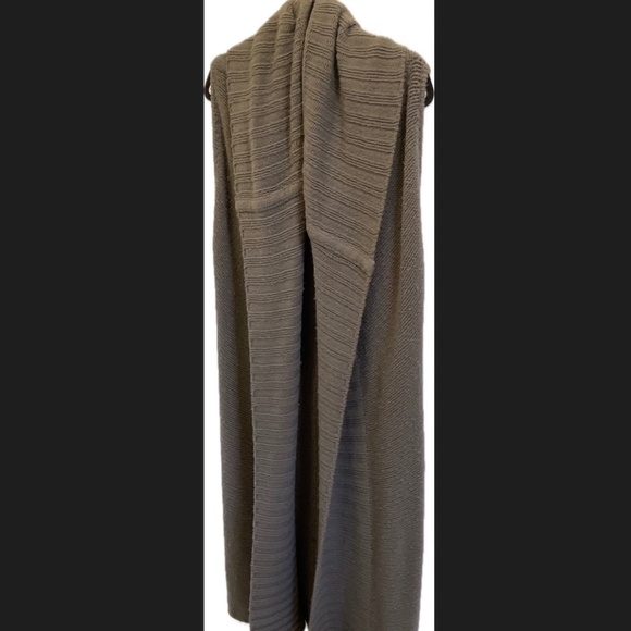 Rick Owens Sleeveless Cashmere Cardigan Sweater Dustulator A/1 06 Lrg Vintage - Picture 5 of 9